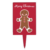 Gingerbread Boy Cake Topper