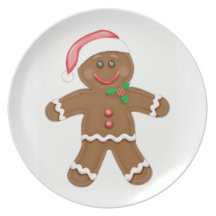 Gingerbread Boy Dinner Plates