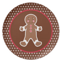 Gingerbread Boy Plate