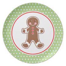 Gingerbread Boy Plate