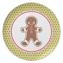 Gingerbread Boy Plate