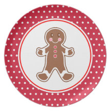 Gingerbread Boy Plate