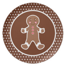 Gingerbread Boy Plate