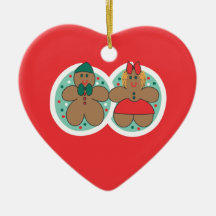 Gingerbread Christmas Cookie Handholding Ornament