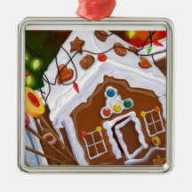 Gingerbread House Christmas Ornaments
