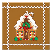 Gingerbread House Invitations
