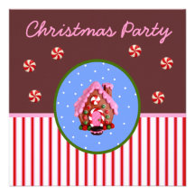 Gingerbread House Personalized Announcements