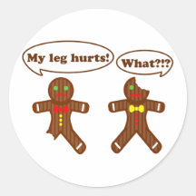 Gingerbread Humour Sticker