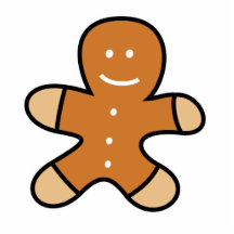Gingerbread Man Cookie Acrylic Cut Outs