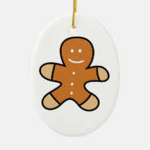 Gingerbread Man Cookie Christmas Tree Ornament