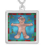 Gingerbread Man Necklace