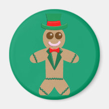 Gingerbread Man Refrigerator Magnet