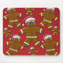 Gingerbread Men Mouse Pads