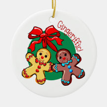 Gingeriffic Christmas Tree Ornament