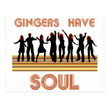Gingers have Souls Train Postcard