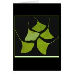 gingko leaves card