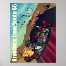 Ginny & Clutch (Greetings From Route 66) Posters
