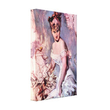 Giovanni Boldini - The actress Alice Regnault Stretched Canvas Prints