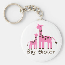 Giraffe Big Sister Key Chains
