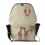Giraffe Cherry Blossom Messenger Bag