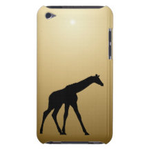 GIRAFFE IN SILHOUETTE iPod TOUCH COVER