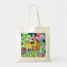 Giraffe Jungle Budget BagTote