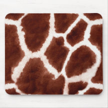 Giraffe Pattern Animal Print Mousepad