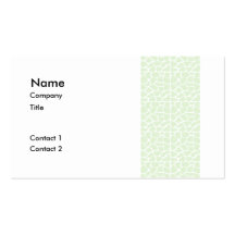 Giraffe Pattern. Mint Green. Business Cards