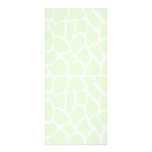Giraffe Pattern. Mint Green. Rack Card Design