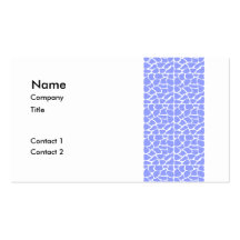 Giraffe Pattern. Sky Blue. Business Cards