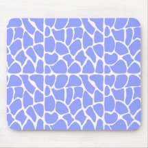 Giraffe Pattern. Sky Blue. Mousemats