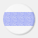 Giraffe Pattern. Sky Blue. Refrigerator Magnets