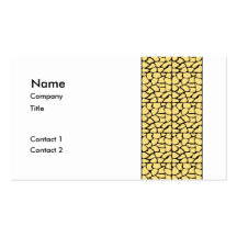 Giraffe Pattern. Yellow & Black. Business Cards