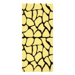 Giraffe Pattern. Yellow & Black. Rack Card Template