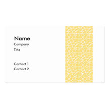 Giraffe Pattern. Yellow. Business Card