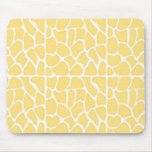 Giraffe Pattern. Yellow. Mouse Pads