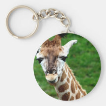 Giraffe Photo Keychain