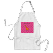 Giraffe pink butterflies aprons