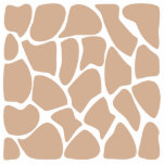 Giraffe Print Pattern in Beige. Photo Cutout