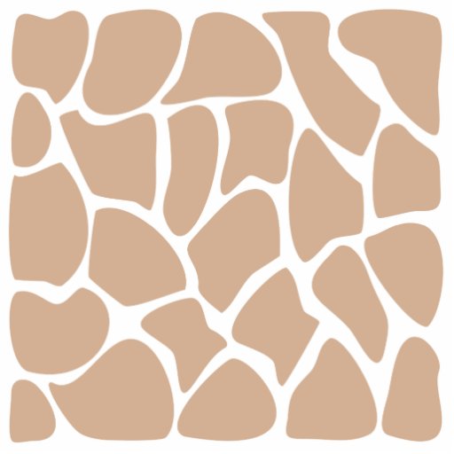 Giraffe Print Pattern in Beige. Photo Sculpture