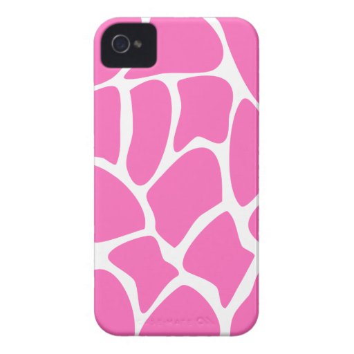 Giraffe Print Pattern in Bright Pink. Case-Mate iPhone 4 Cases