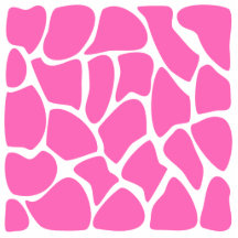Giraffe Print Pattern in Bright Pink. Photo Cutout