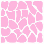 Giraffe Print Pattern in Candy Pink. Photo Sculpture
