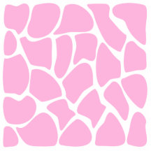 Giraffe Print Pattern in Candy Pink. Photo Sculpture