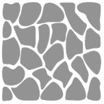 Giraffe Print Pattern in Grey. Photo Cut Out