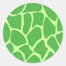 Giraffe Print Pattern in Jungle Green. Stickers