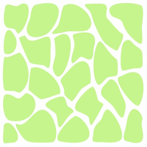 Giraffe Print Pattern in Light Lime Green. Acrylic Cut Outs
