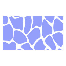 Giraffe Print Pattern in Sky Blue. Business Card