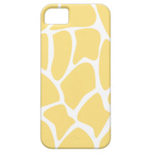 Giraffe Print Pattern in Yellow.
