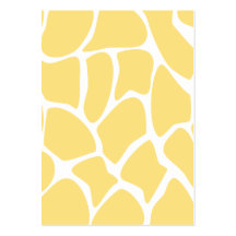 Giraffe Print Pattern in Yellow. Business Card